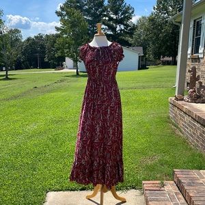 NWOT Ace Fashion Women’s Red Dress With Abstract Print